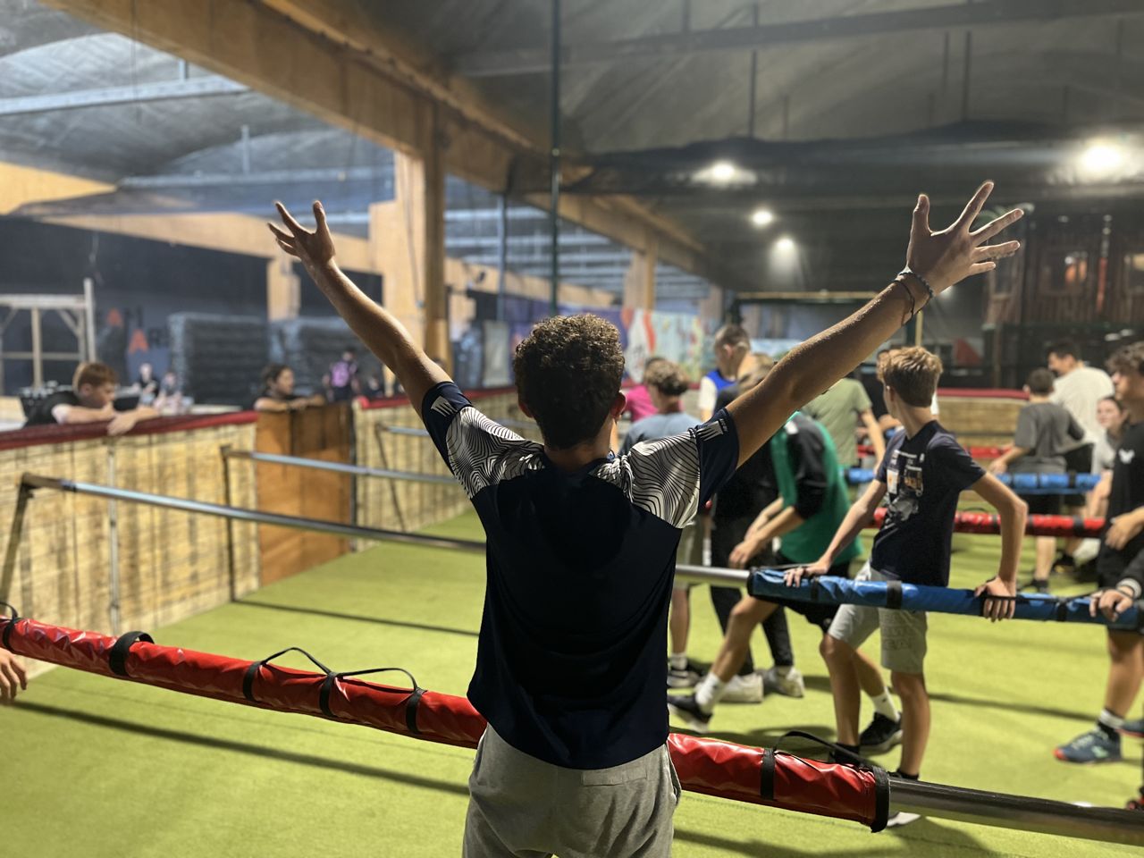 Session de babyfoot humain chez Team Square